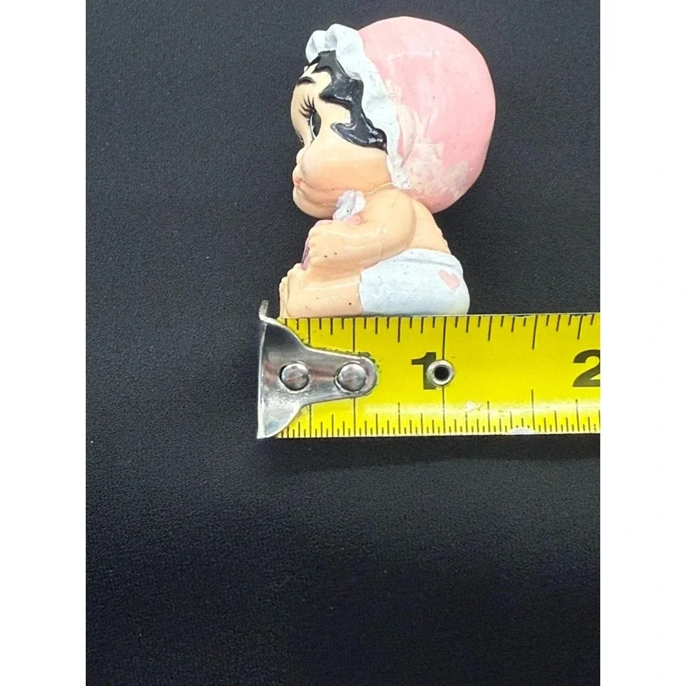 **RARE Vtg Baby Betty Boop‎ Valentine Day Pink Heart Hugs & Kisses Figurine 1990